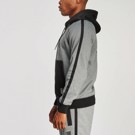LEONE HOODED SWEATSHIRT MELANGE - GREY